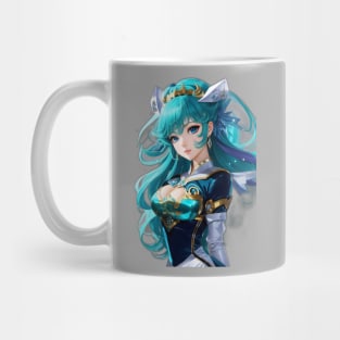 Stars of Ophiuchus: Ethereal AI Anime Character Art Mug